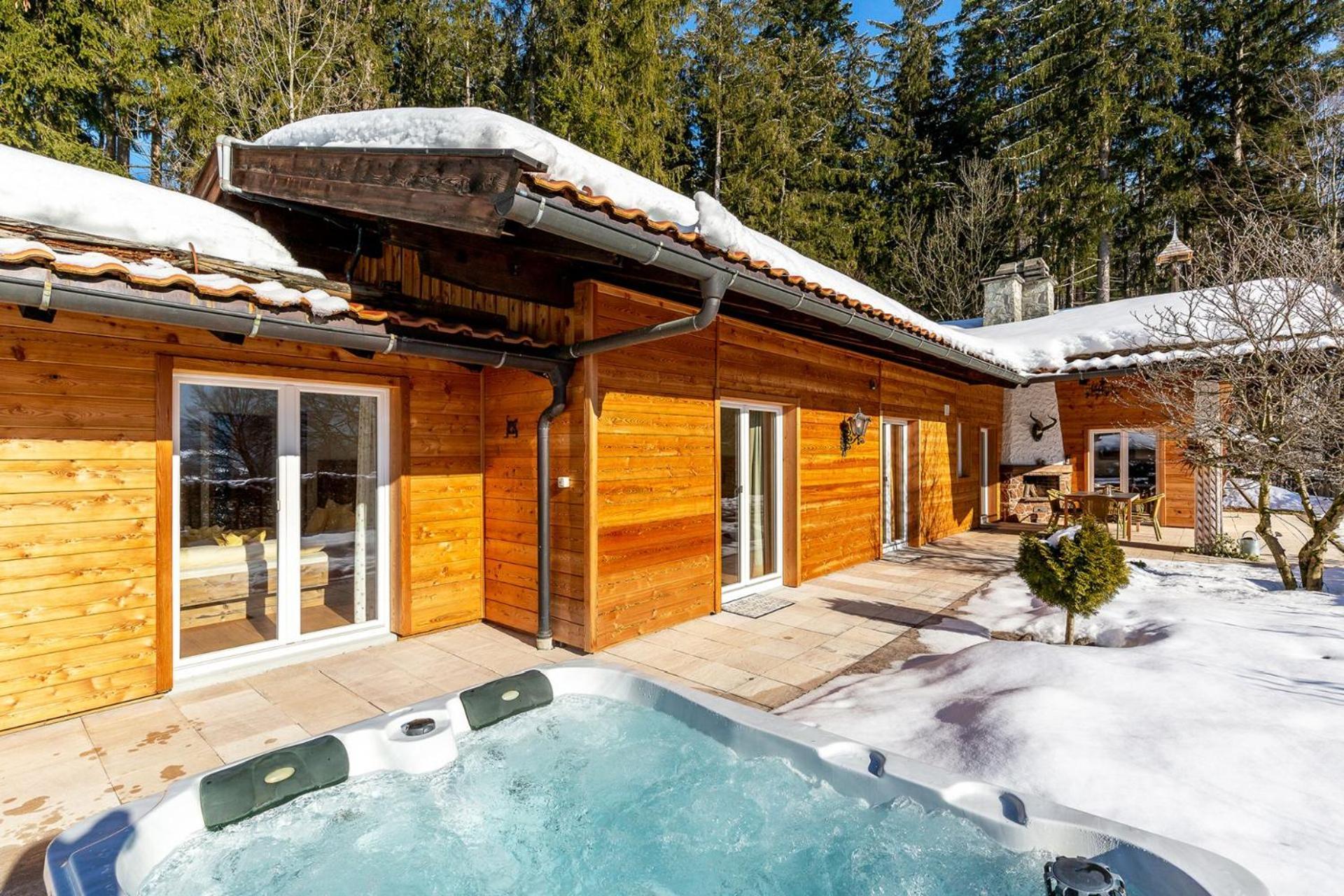 Luxus Ferienhaus Salzburg Chalet Mit Pool, Sauna, Whirlpool, Kamin Grossgmain Eksteriør billede